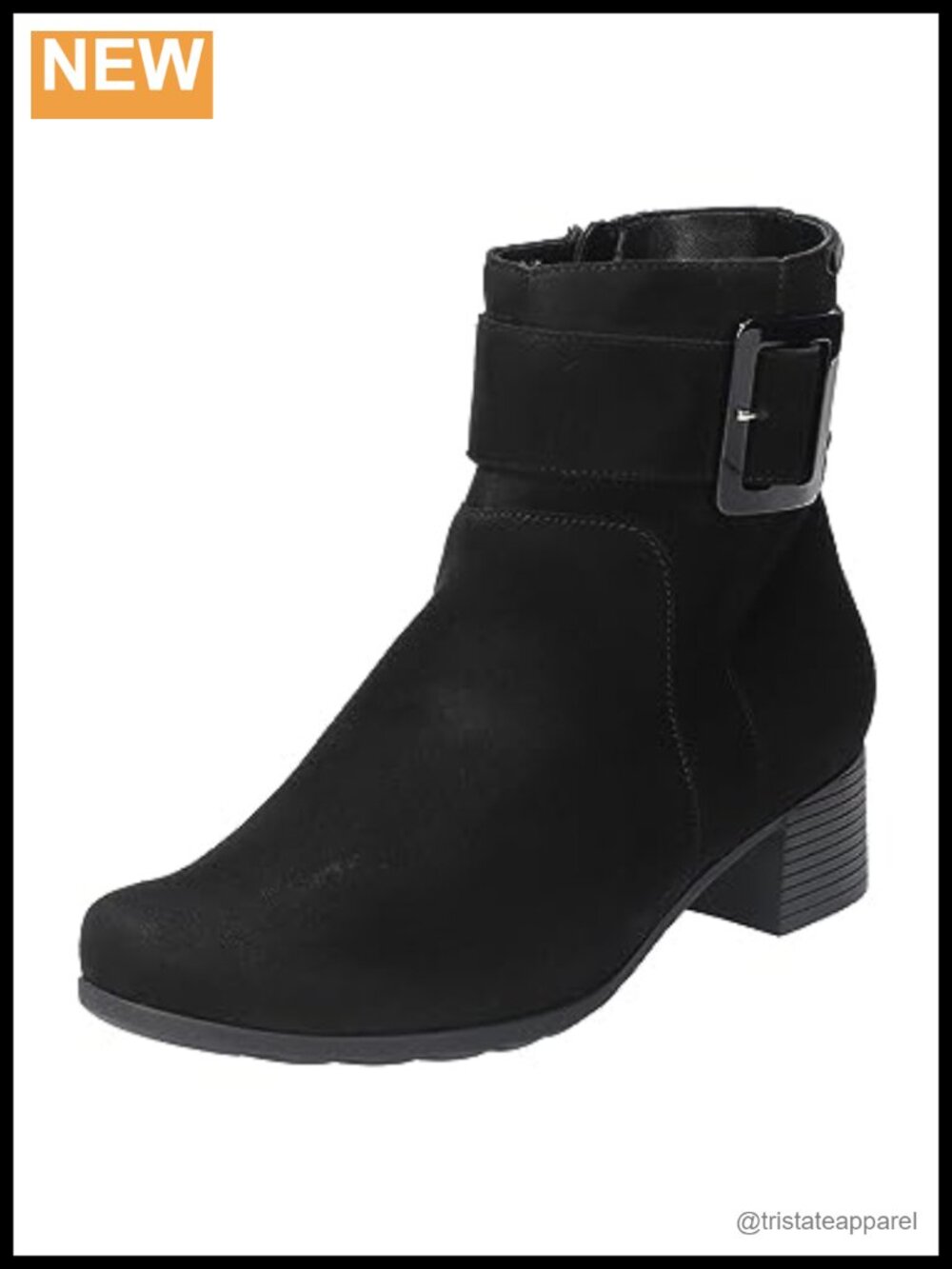 Mephisto Gianina Women's Suede Ankle Bootie Comfort Block Heel